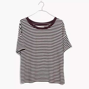 Madewell Rivet & Thread Oversized Crop Tee